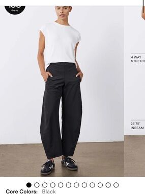 High-Rise Wide-Leg Black Pants